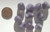 10 16x12mm Satin Purple Givre Nuggets